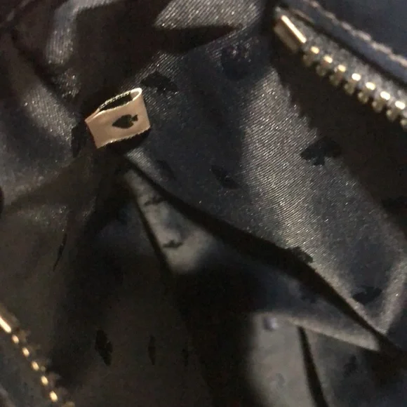 Kate Spade Navy Blue Leather Tote EUC - Picture 13 of 13